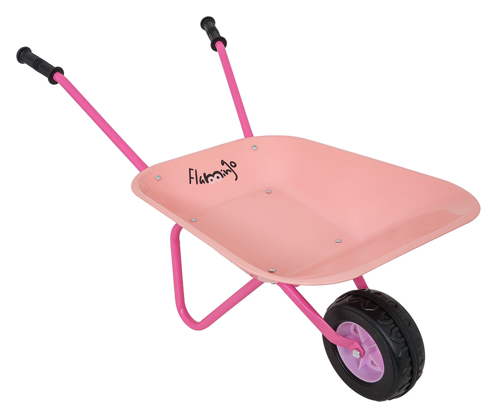 Little Gardener's Set with Wheelbarrow Pink