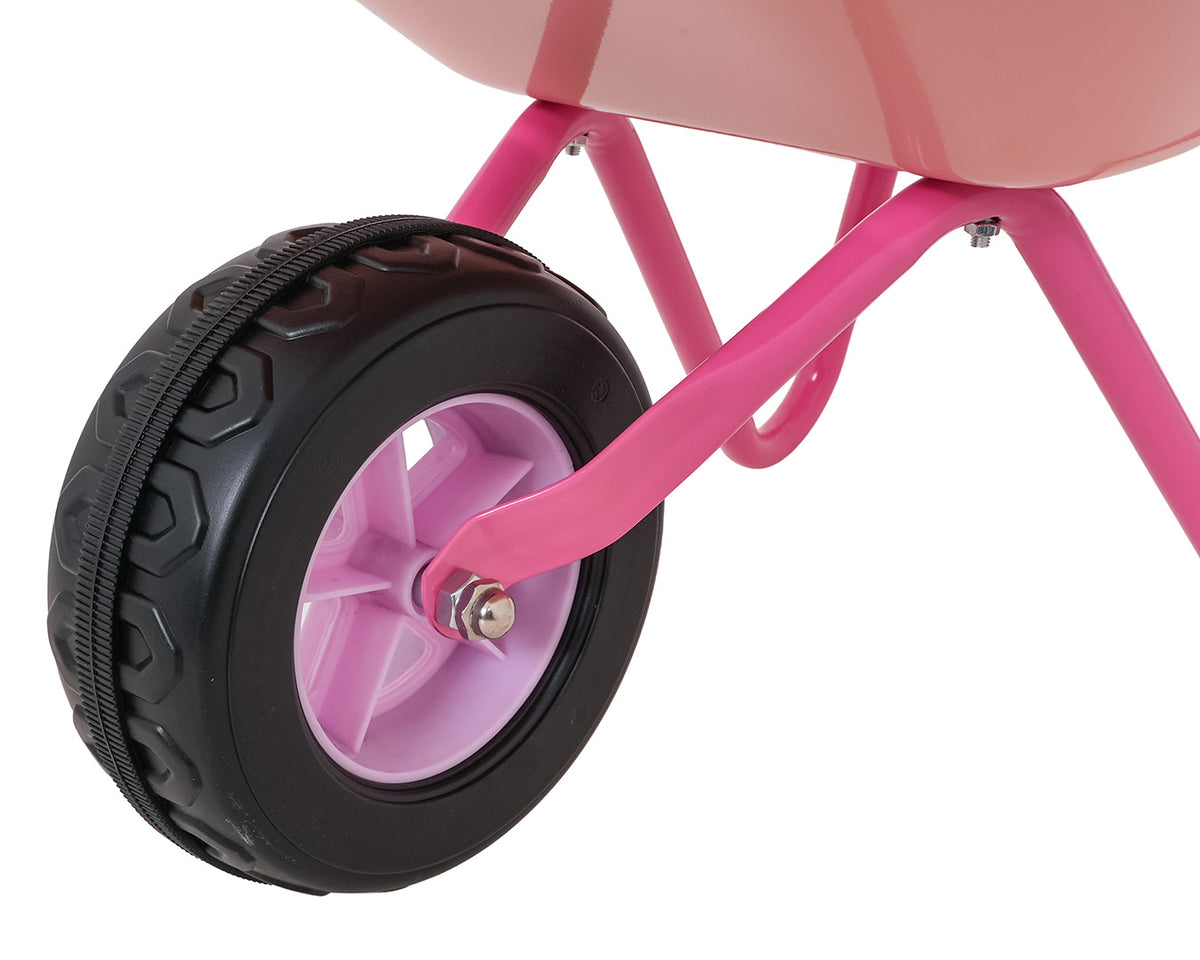 Little Gardener's Set with Wheelbarrow Pink