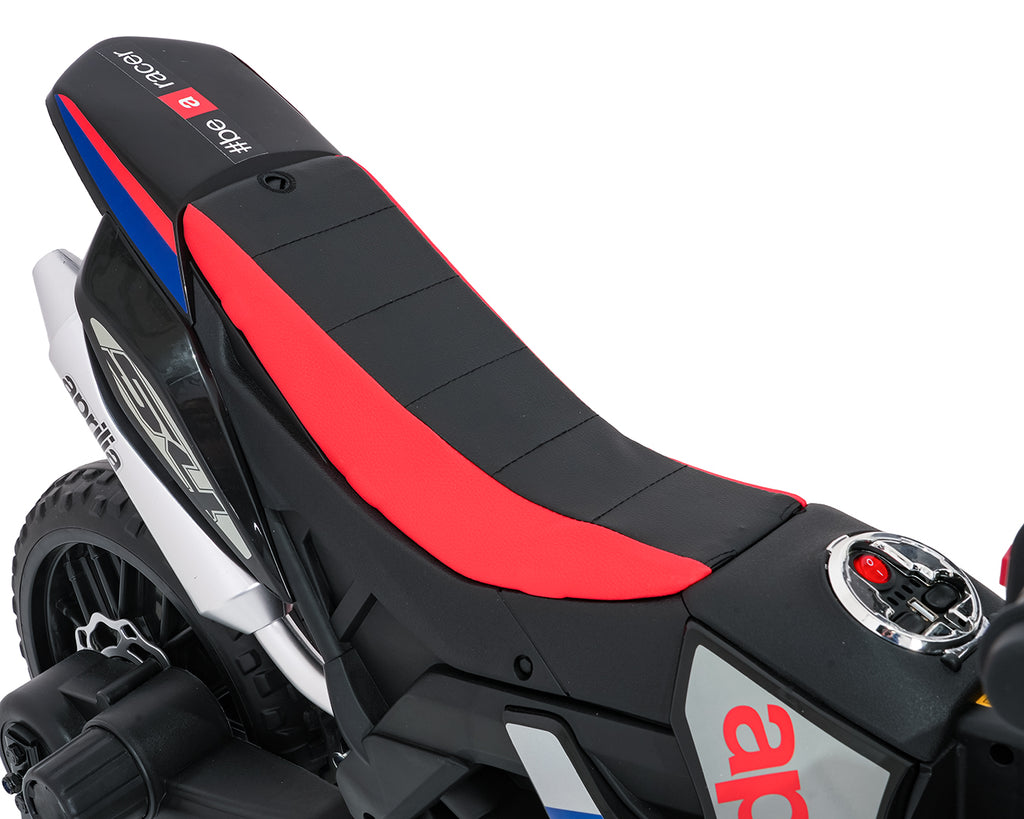 Elektrická motorka Aprilia RX modrá