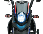 Elektrická motorka Aprilia RX modrá