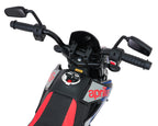 Elektrická motorka Aprilia RX modrá