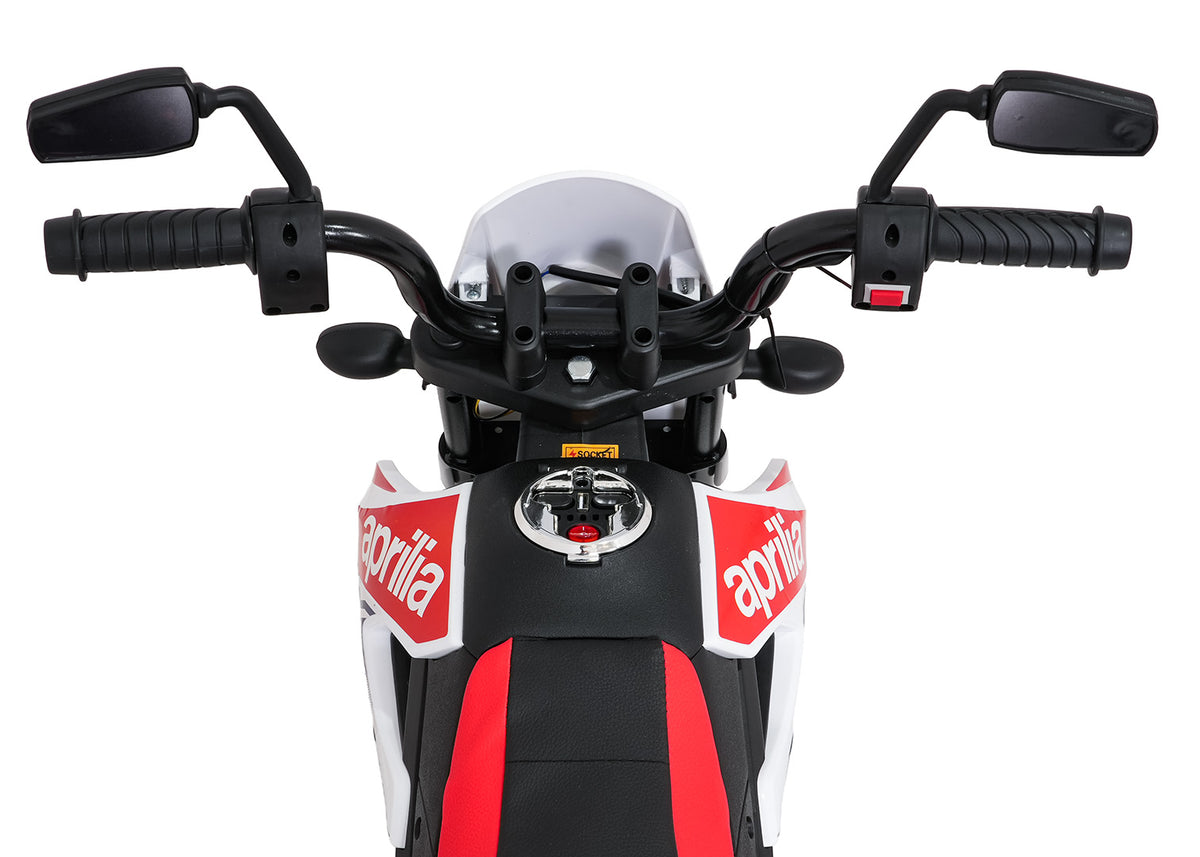 Elektrická motorka Aprilia RX biela