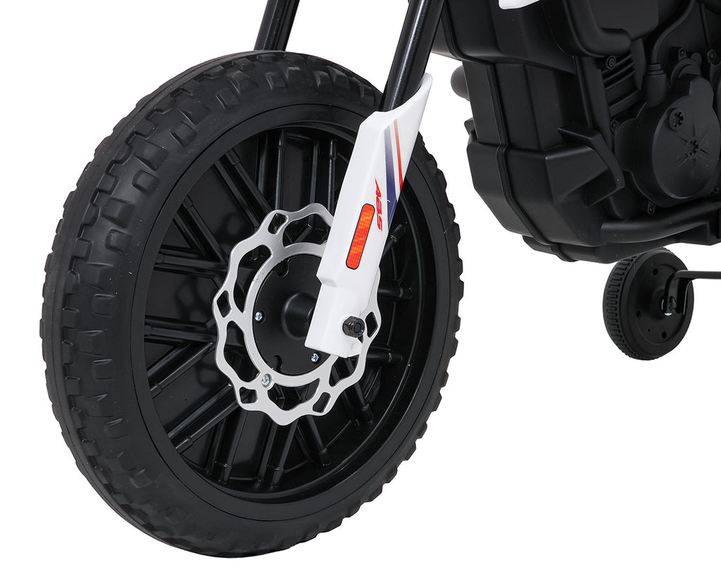 Elektrická motorka Aprilia RX biela