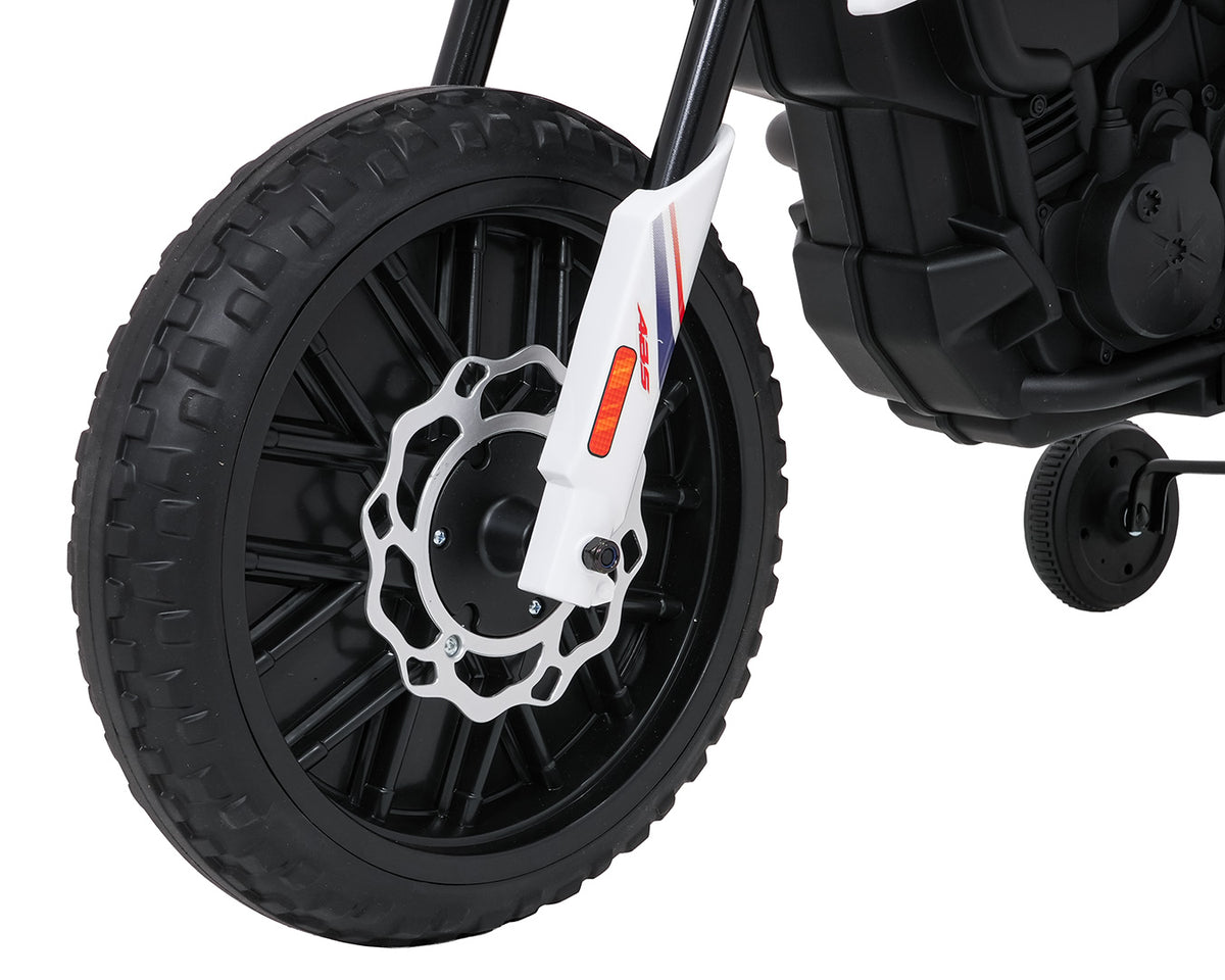 Elektrická motorka Aprilia RX biela