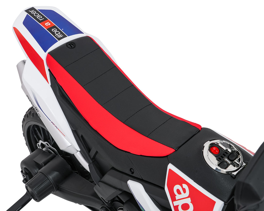 Elektrická motorka Aprilia RX biela