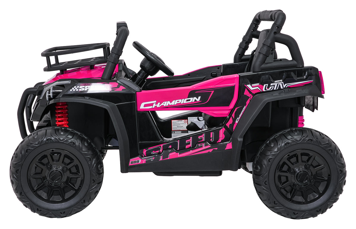 Elektrické autíčko UTV LIFT ružová All Terrain