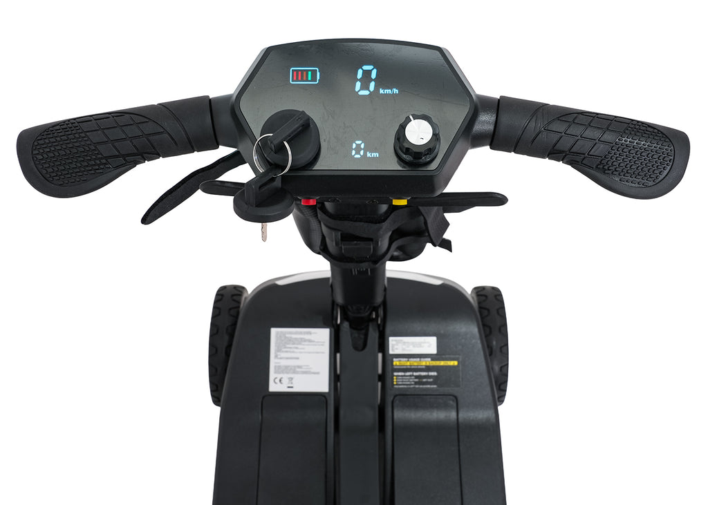 SeniorStar Black Four-Wheel Electric Scooter for Seniors