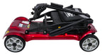 EasyGo Red Four-Wheel Electric Scooter for Seniors