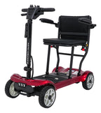 EasyGo Red Four-Wheel Electric Scooter for Seniors
