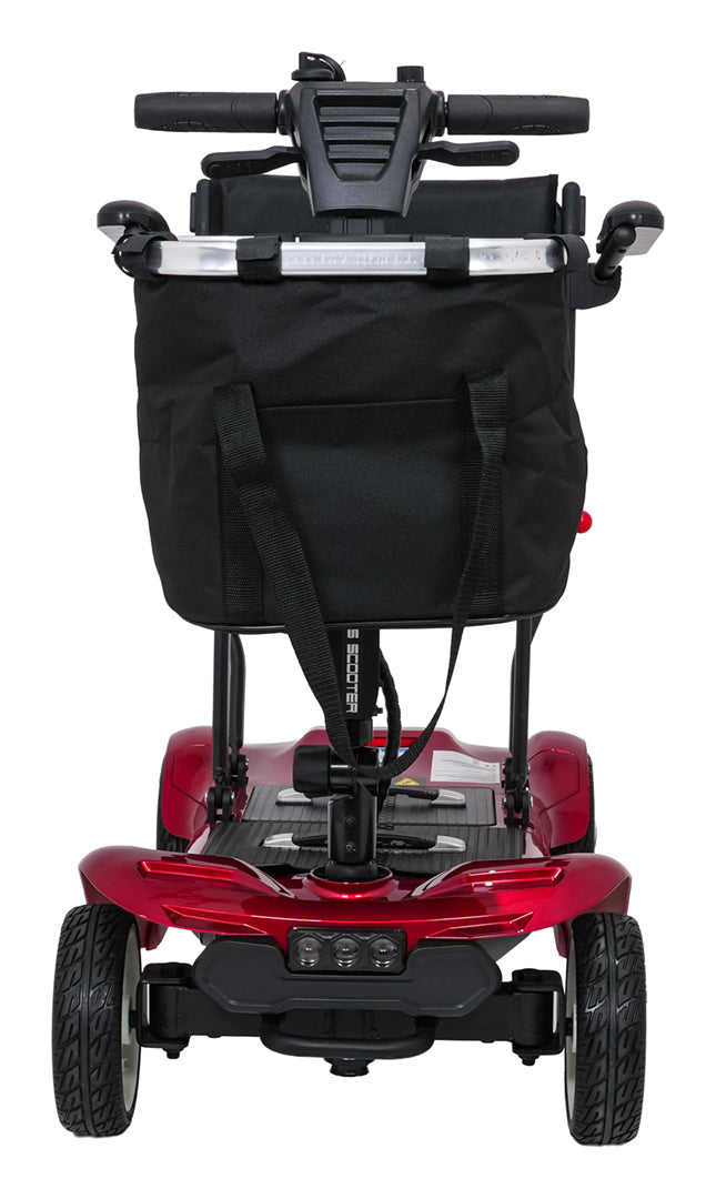 EasyGo Red Four-Wheel Electric Scooter for Seniors
