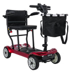 EasyGo Red Four-Wheel Electric Scooter for Seniors