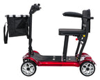 EasyGo Red Four-Wheel Electric Scooter for Seniors