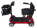 EasyGo Red Four-Wheel Electric Scooter for Seniors