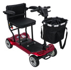 EasyGo Red Four-Wheel Electric Scooter for Seniors