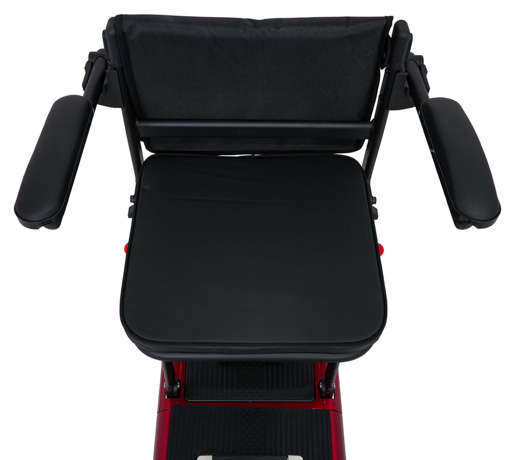 EasyGo Red Four-Wheel Electric Scooter for Seniors