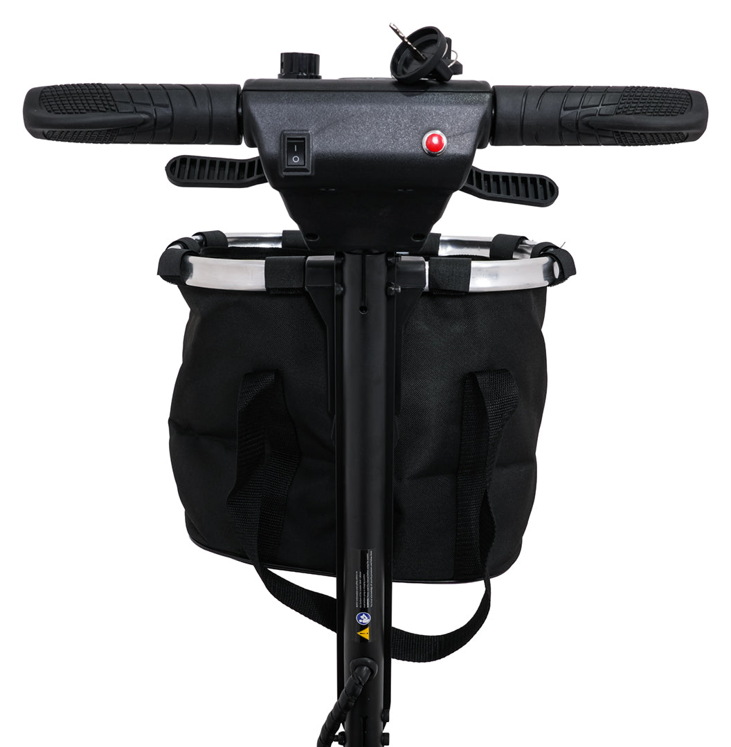 EasyGo Red Four-Wheel Electric Scooter for Seniors