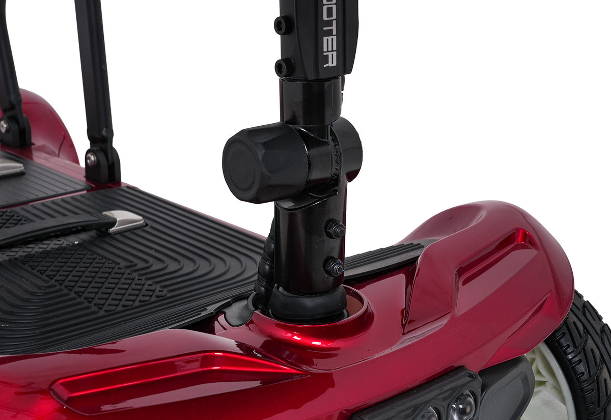 EasyGo Red Four-Wheel Electric Scooter for Seniors