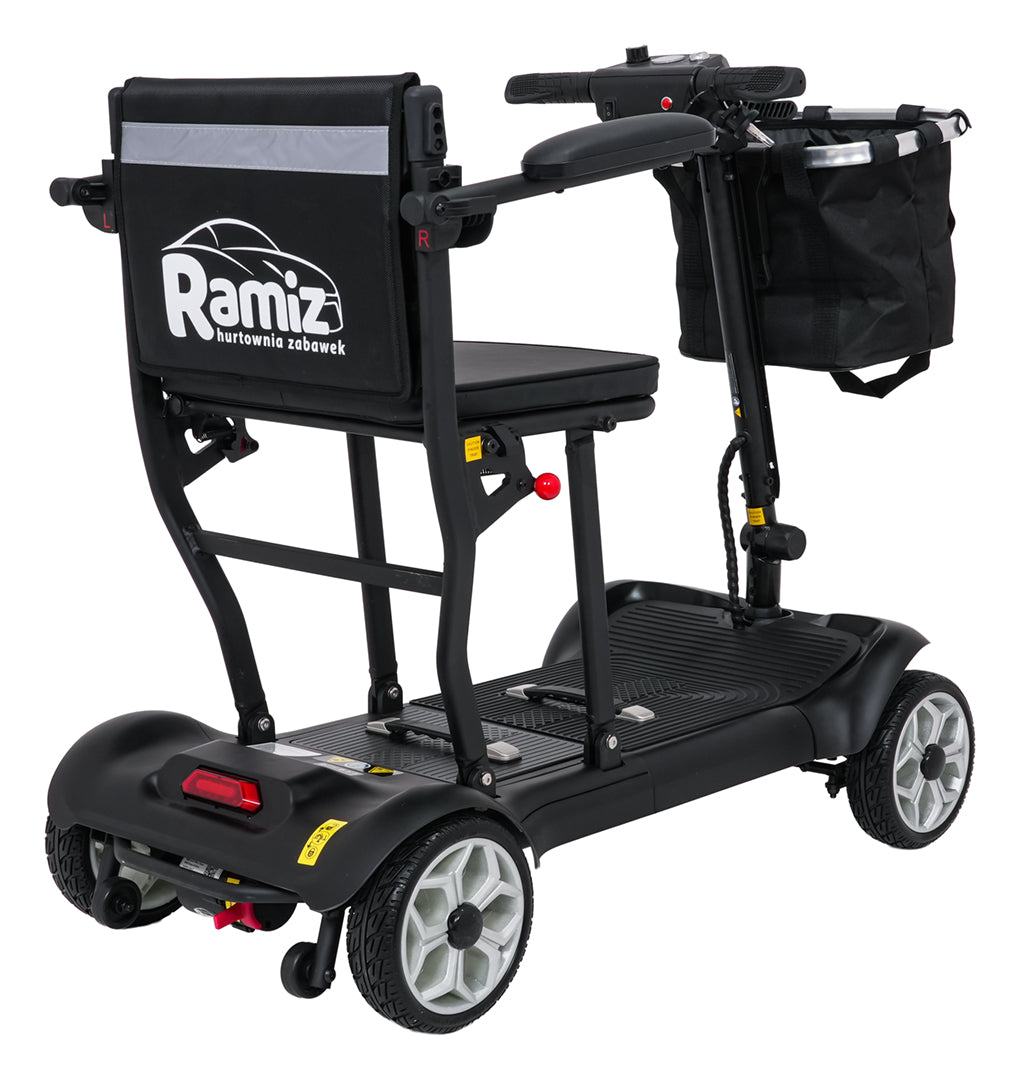 EasyGo Black Four-Wheel Electric Scooter for Seniors