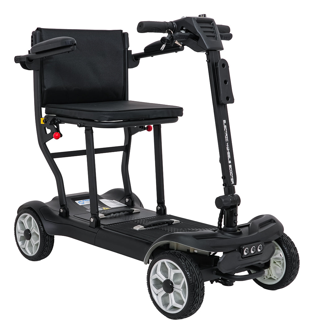 EasyGo Black Four-Wheel Electric Scooter for Seniors