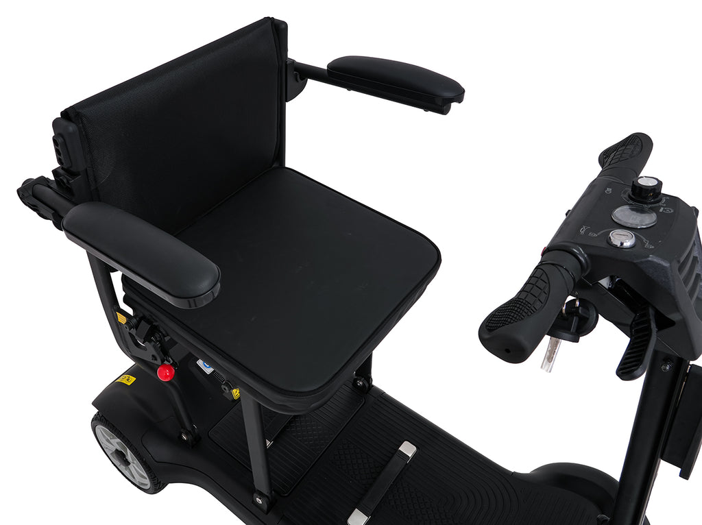 EasyGo Black Four-Wheel Electric Scooter for Seniors