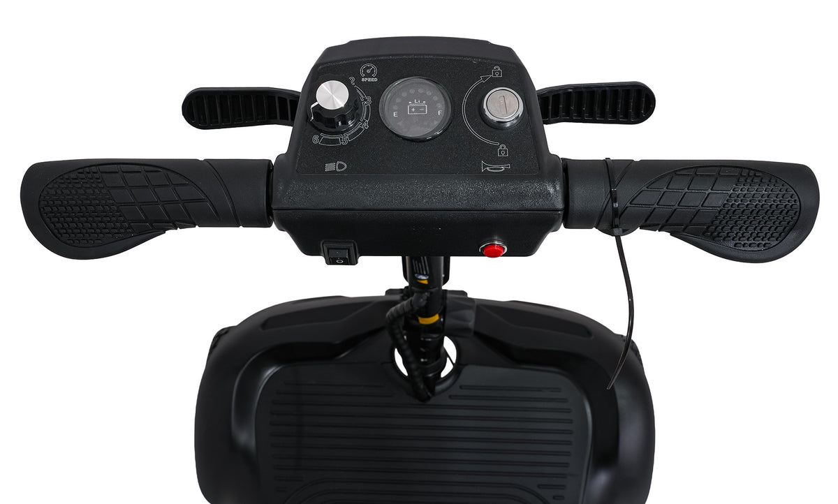 EasyGo Black Four-Wheel Electric Scooter for Seniors
