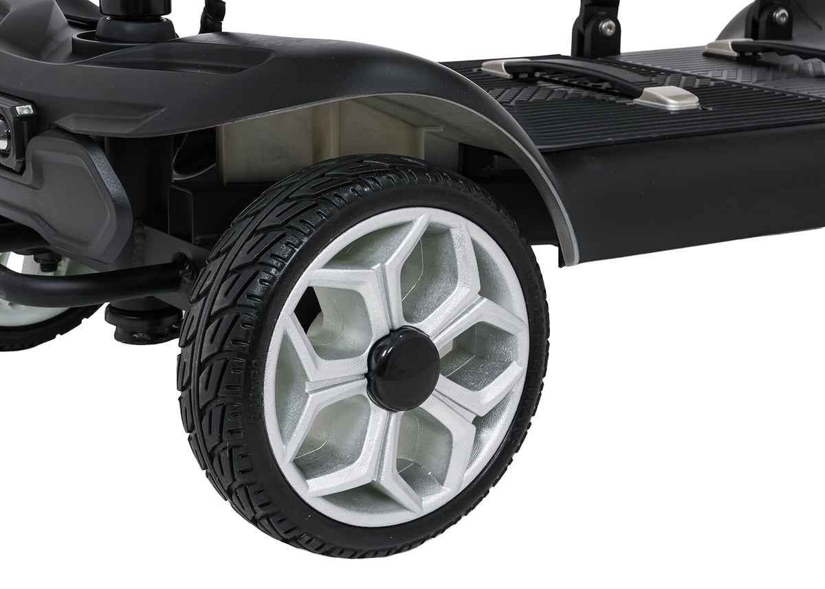EasyGo Black Four-Wheel Electric Scooter for Seniors