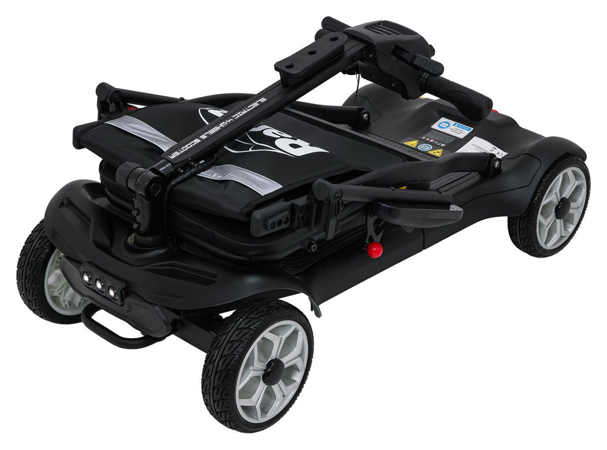 EasyGo Black Four-Wheel Electric Scooter for Seniors