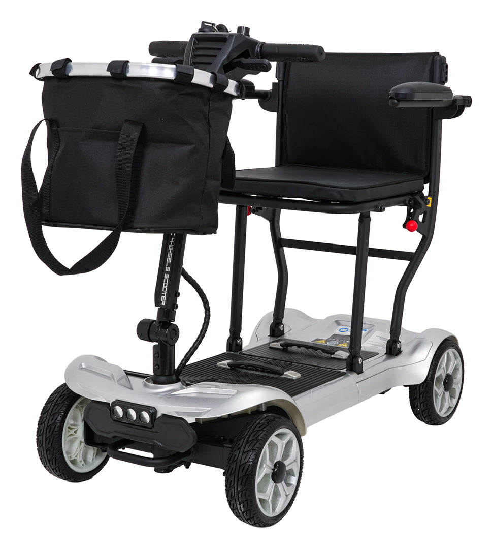 EasyGo Gray Four-Wheel Electric Scooter for Seniors