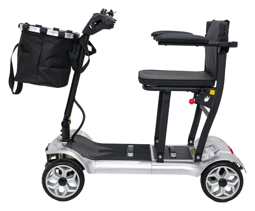 EasyGo Gray Four-Wheel Electric Scooter for Seniors