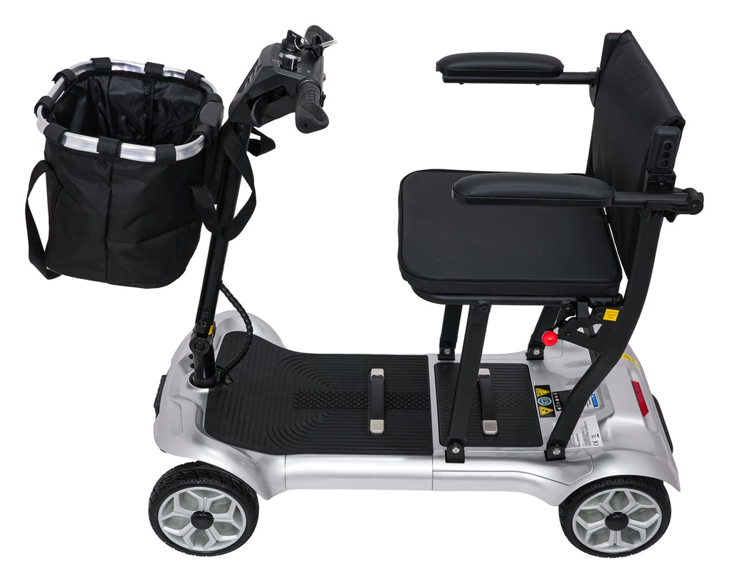 EasyGo Gray Four-Wheel Electric Scooter for Seniors
