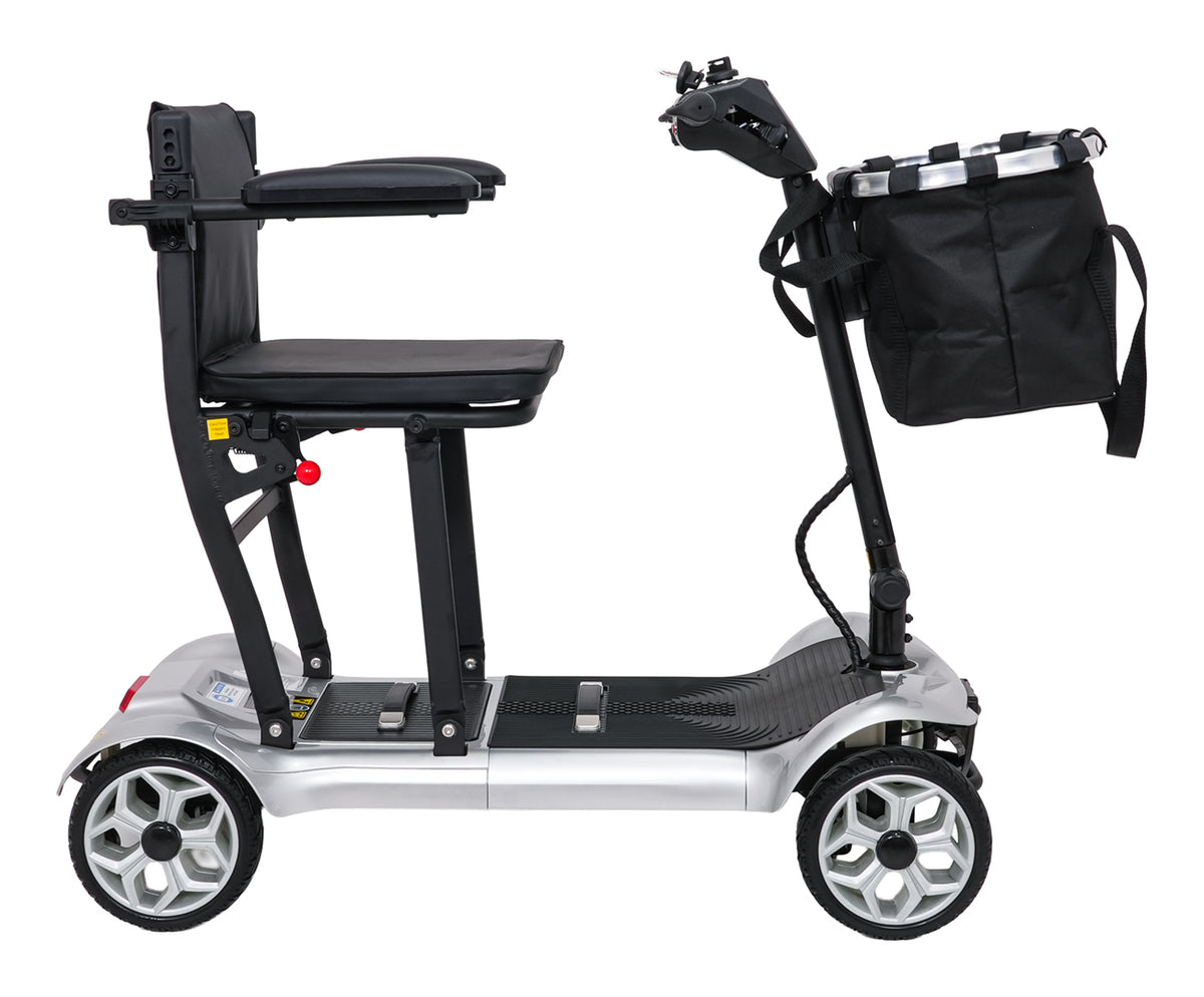 EasyGo Gray Four-Wheel Electric Scooter for Seniors