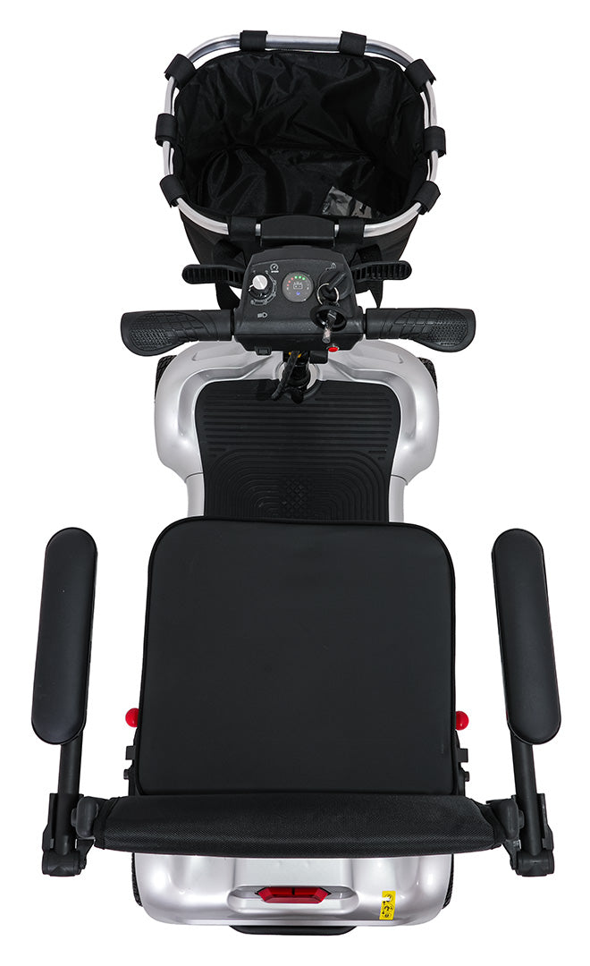 EasyGo Gray Four-Wheel Electric Scooter for Seniors