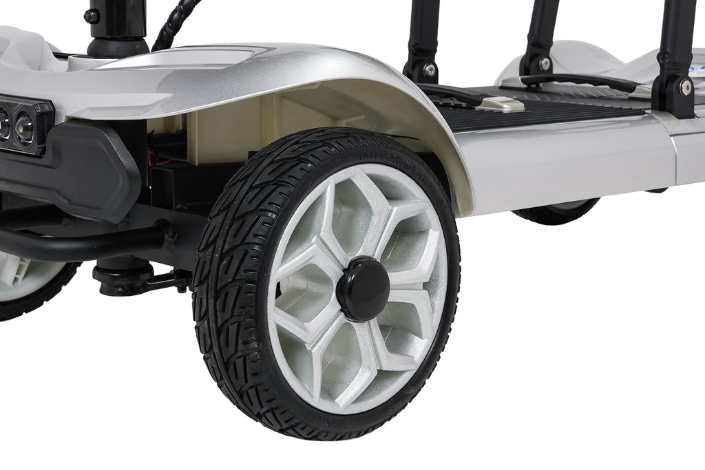 EasyGo Gray Four-Wheel Electric Scooter for Seniors