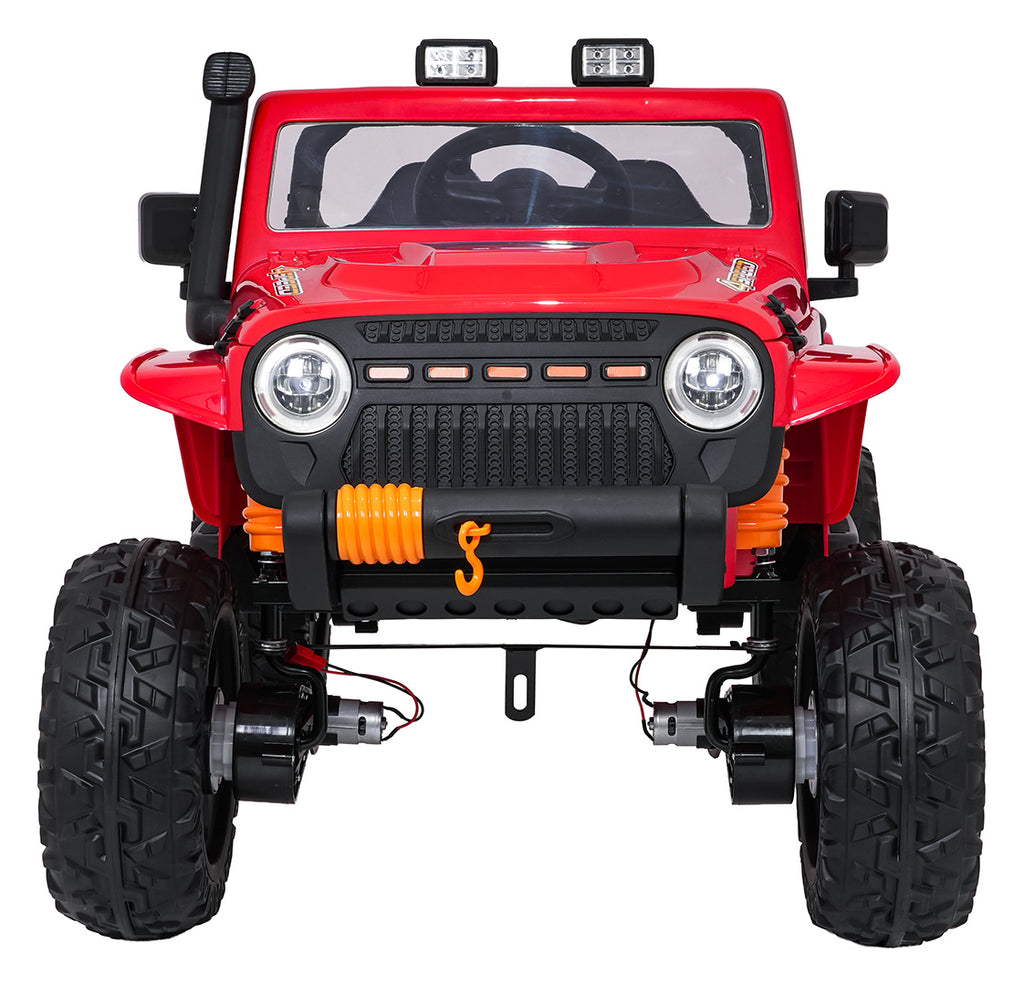 Elektrické autíčko Jeep Monster červená