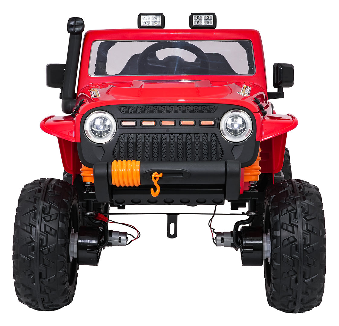 Elektrické autíčko Jeep Monster červená