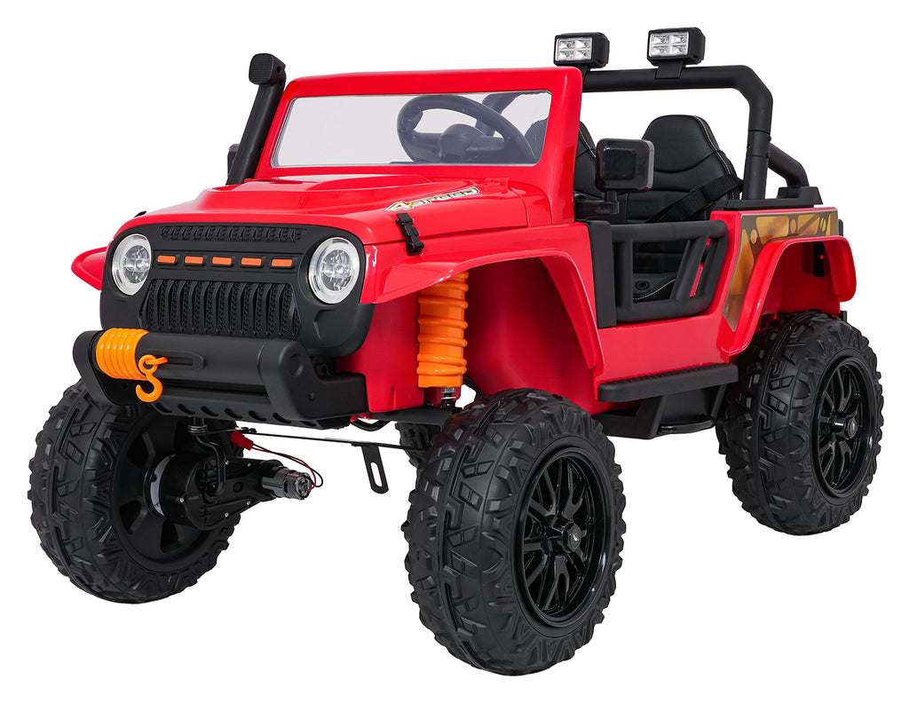Elektrické autíčko Jeep Monster červená