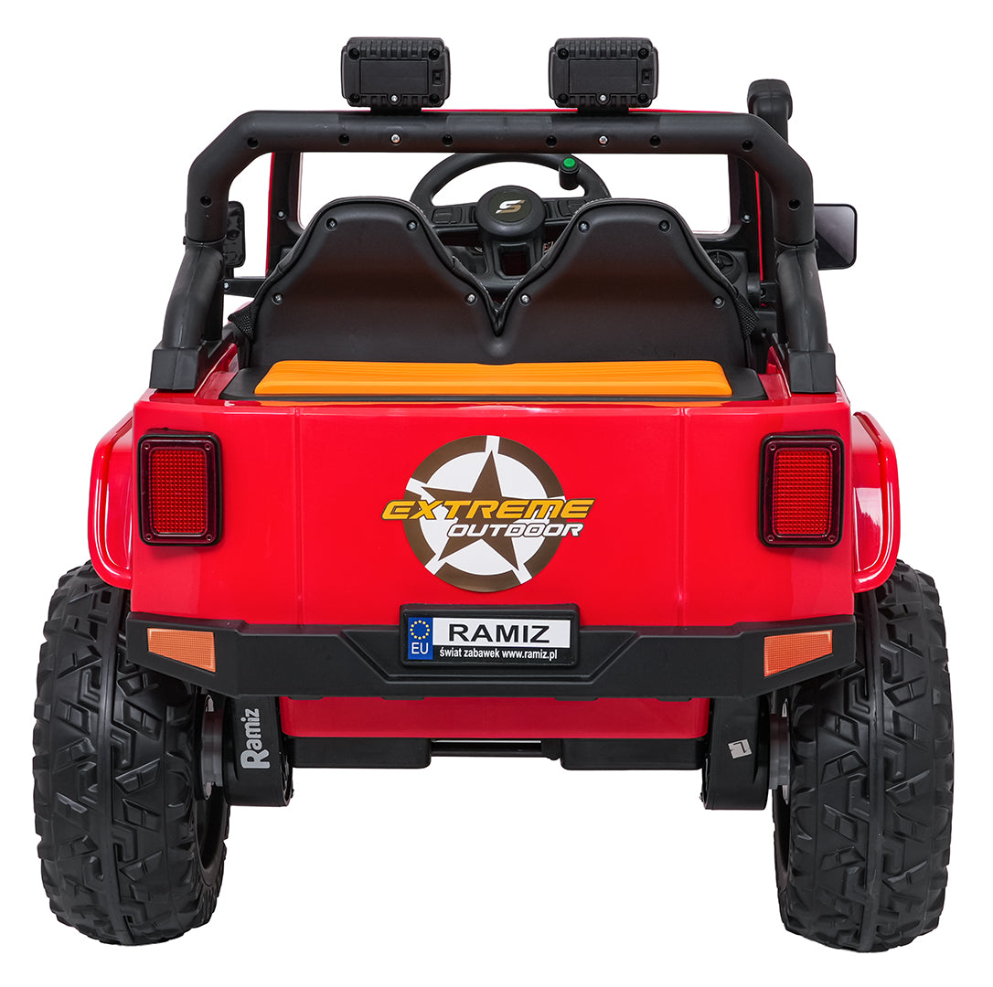 Elektrické autíčko Jeep Monster červená