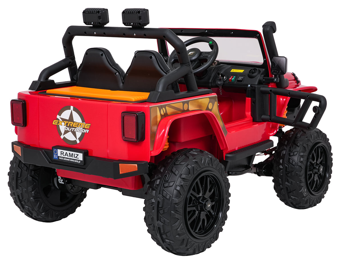 Elektrické autíčko Jeep Monster červená