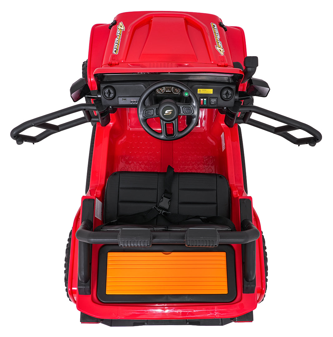 Elektrické autíčko Jeep Monster červená