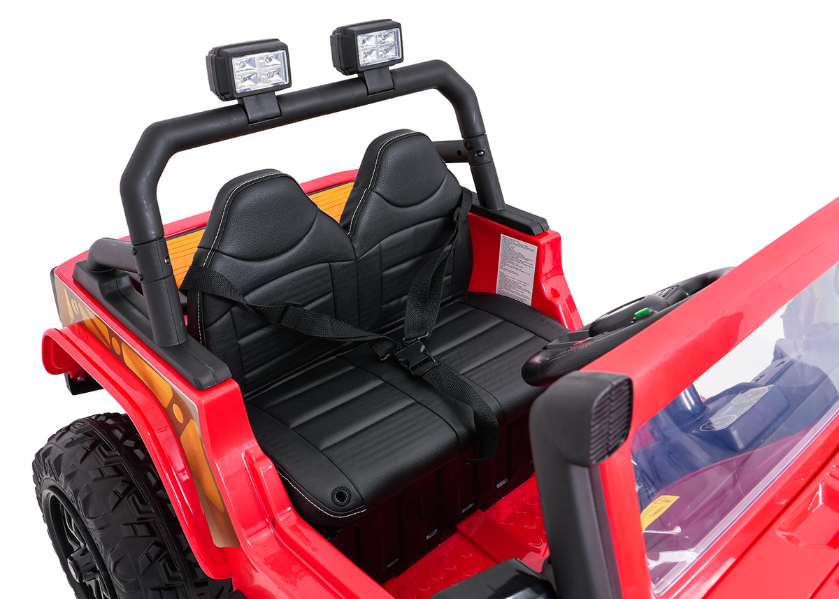 Elektrické autíčko Jeep Monster červená
