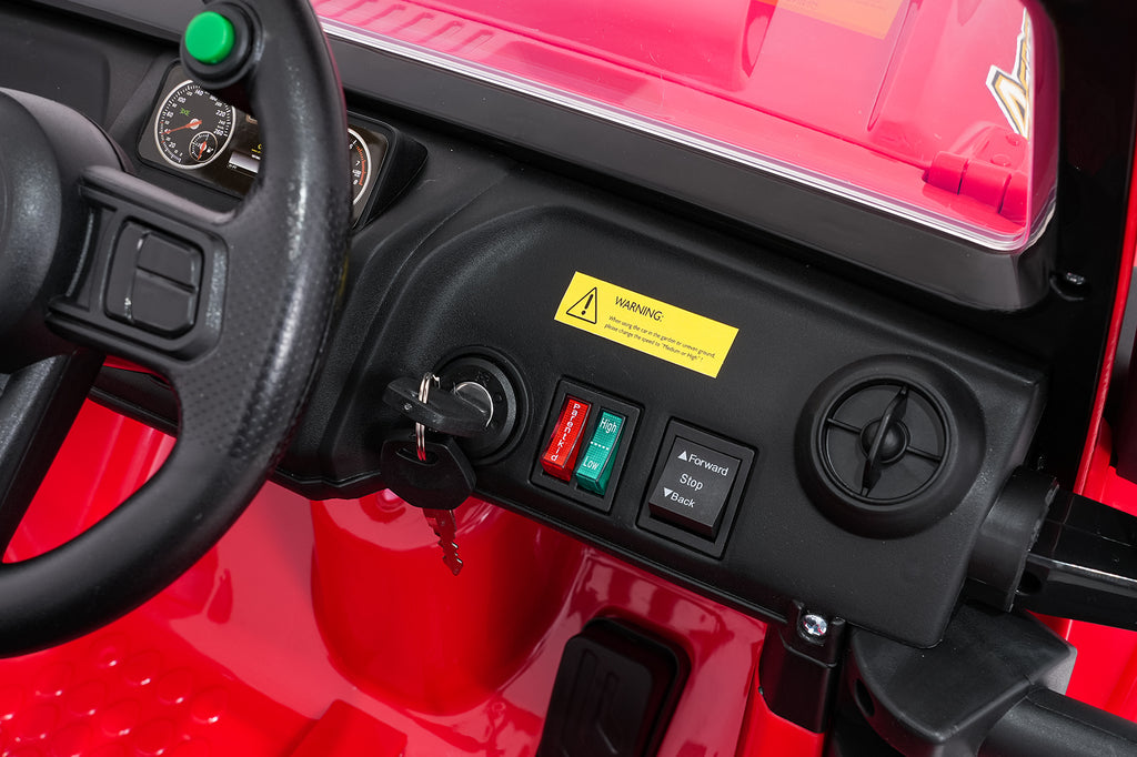 Elektrické autíčko Jeep Monster červená