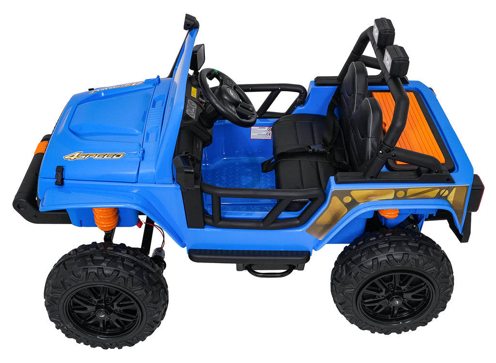 Elektrické autíčko Jeep Monster modrá