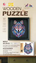 Drevené puzzle Vlk – 156 dielov – fotografia 1