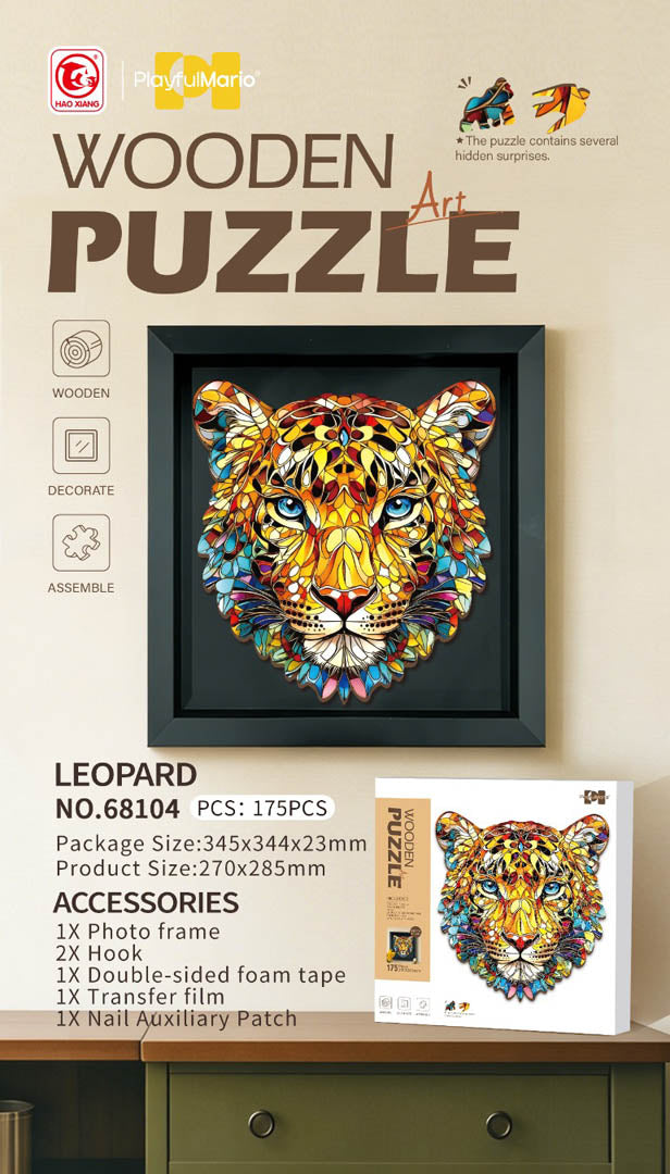 Drevené puzzle Tiger – 175 dielov – fotografia 1