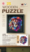 Drevené puzzle Lev – 155 dielov – fotografia 1