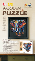 Drevené puzzle Slon – 179 dielov – fotografia 1