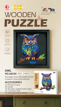 Drevené puzzle Sova – 178 dielov – fotografia 1
