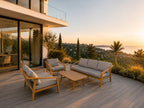 Aluminum Garden Furniture Two Sofas + Armchair + Table