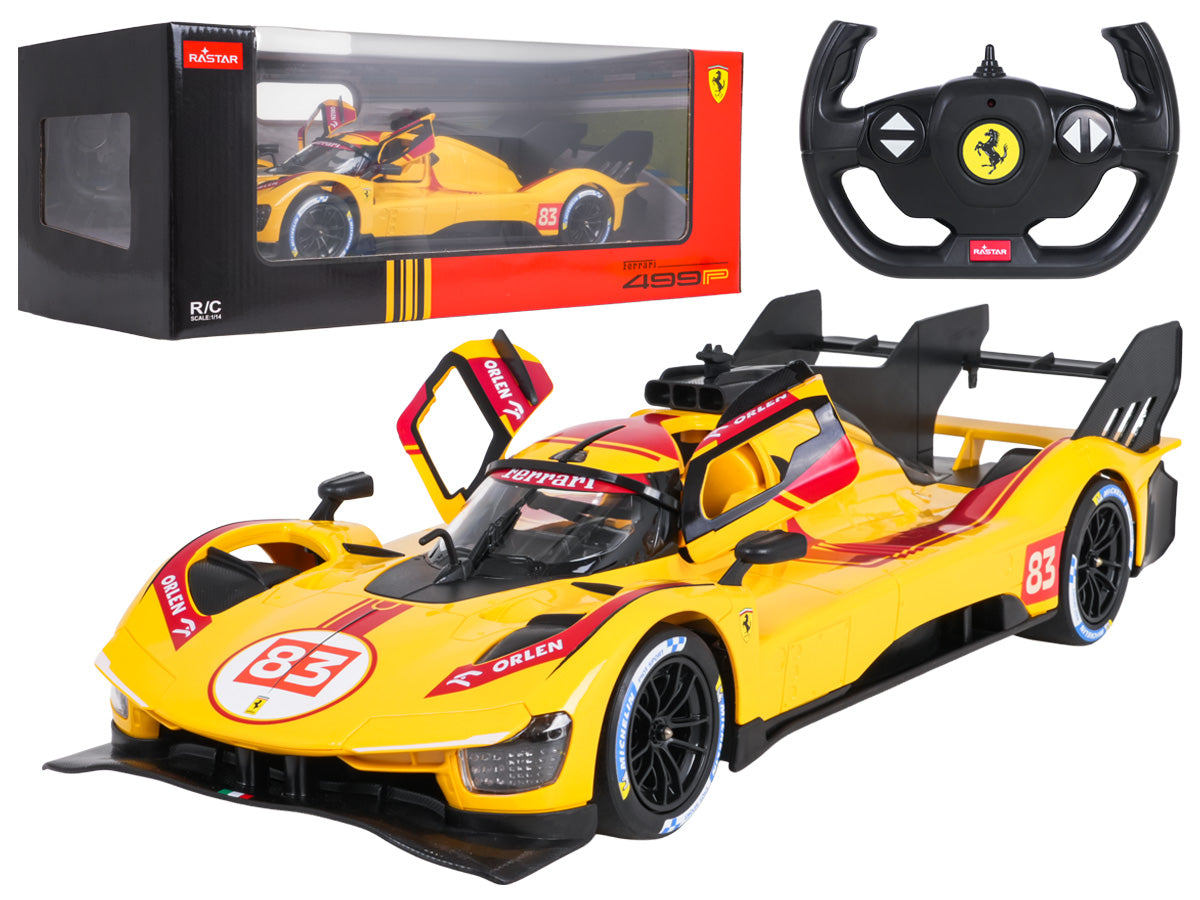 R/C car 1:14 Ferrari 499P Yellow RASTAR
