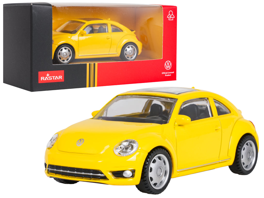 Metal Car 1:43 Volkswagen Beetle Yellow RASTAR